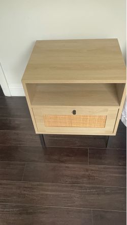 Wayfair light oak night stands —PAIR of 2