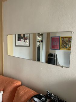 Mirror w/ Wall Mount Brackets