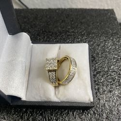 Engagement And Wedding Ring For Women, Diamonds See Post  For Weight And Carrots