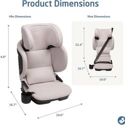 Tanza Belt-Positioning Booster Car Seat, SeaDrift