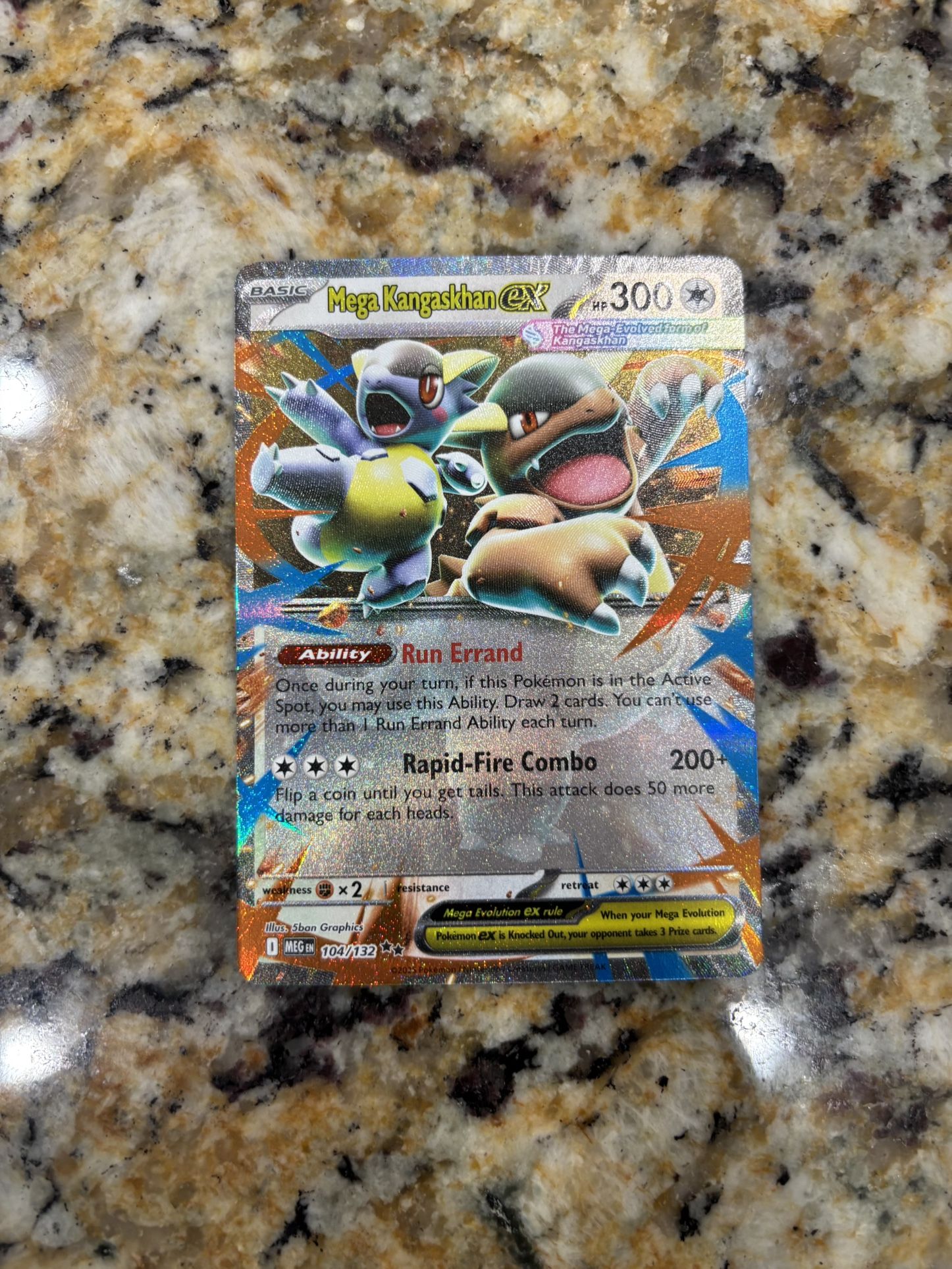 Mega Kangaskhan EX 104/132 - Double Rare - Pokemon Mega Evolution - NM