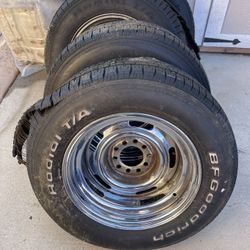 Rally Wheels  Chrome  From 68 Camaro