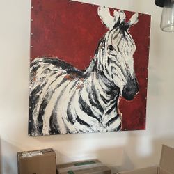 Zebra Canvas Print - 4’x4’