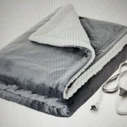 Weighted Throw Blanket Heated 50”x 60” Electric LED Control