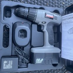 Craftsman Cordless Drill 3/8”, 18 Volt