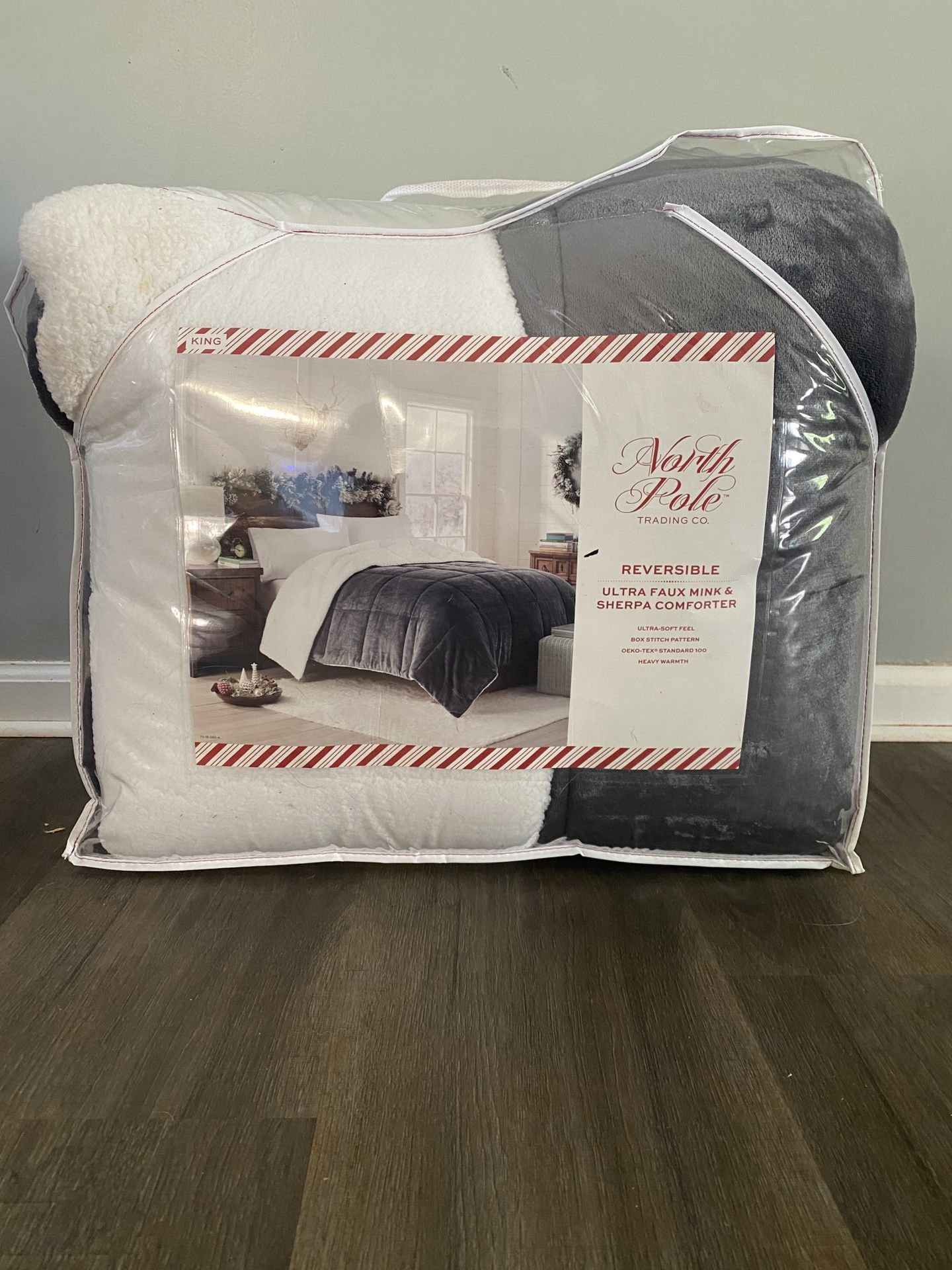 Reversible Ultra Faux Mink & Sherpa Comforter