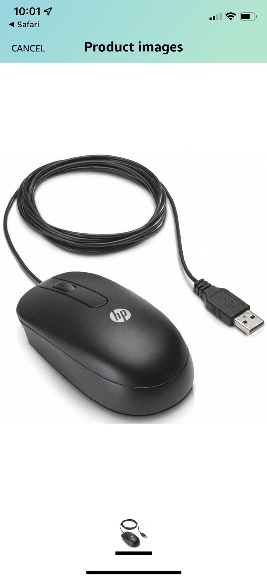 HP wired Mouse