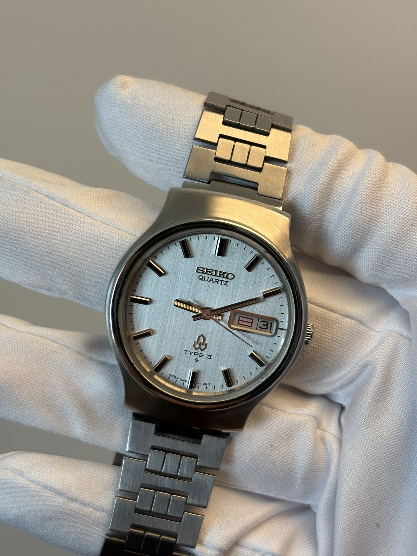Seiko Quartz Type 2 Linen Silver Dial