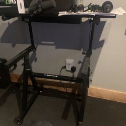 Rockville 2-Tier Keyboard Stand With Shelf
