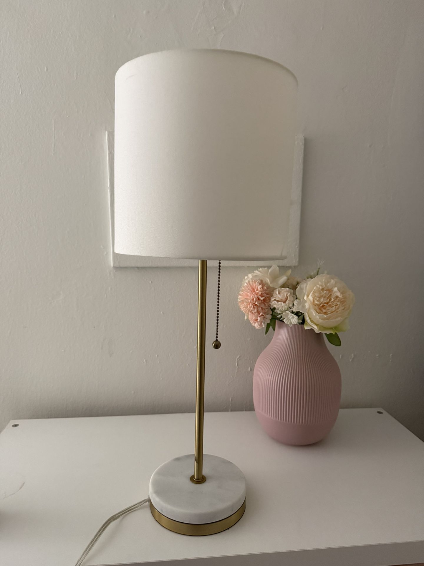 Gold And Marble Lamp