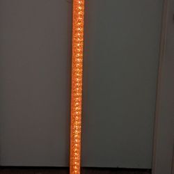 47" LED Crystal Sandrocks Floor Lamp Orange