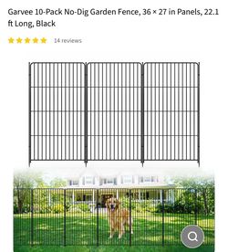 Metal  No-Dig Garden Fence