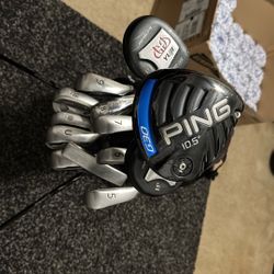 Set Of Ping Starter Set Clubs. Mens Stan Length Right Handed 