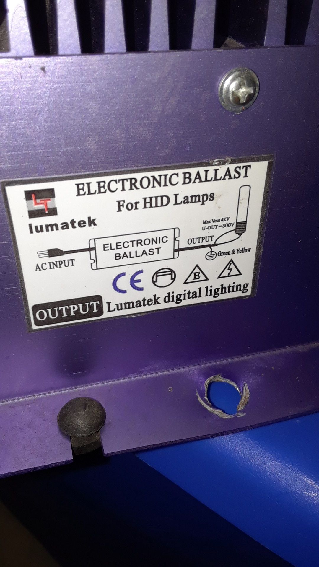 Lumatek 600w electronic ballast