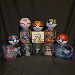 POKÉMON - SURGING SPARKS / TIN COLLECTION LOT
