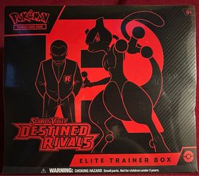 Pokémon Scarlet & Violet Destined Rivals Elite Trainer Box Mewtwo Team Rocket
