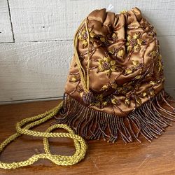 Vintage beaded pouch purse