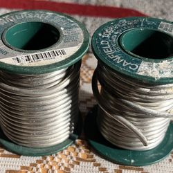 2 Rolls Of Plumbing Solder Canfield Lead Free