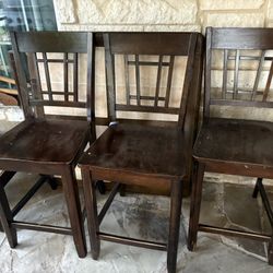 High Top 4 Chair Square Table 