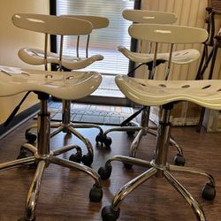 Adjustable Swivel Chair With Tractor Seat Office Business Home Desk Computer Set Of Four