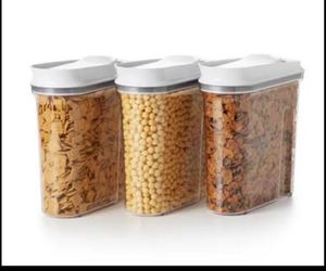 OXO Good Grips 3.4qt POP Cereal Dispenser – Airtight Lid, 3-Pack