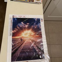 Sunset Bridge Diamond Painting