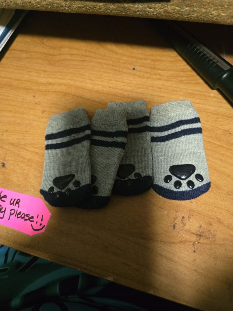Pair Of Blue Medium Dogie Socks