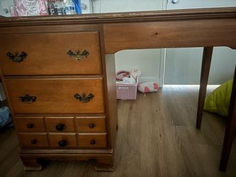 Brown vintage desk