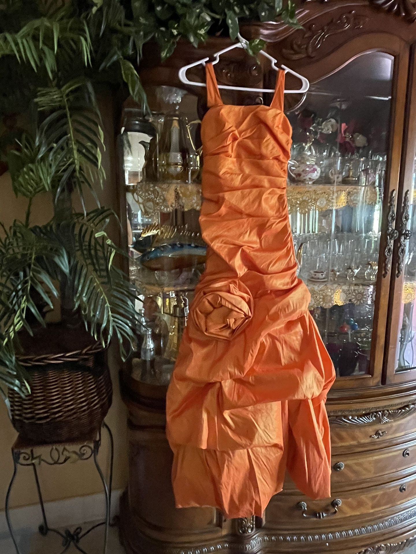 Orange Mermaid Dress