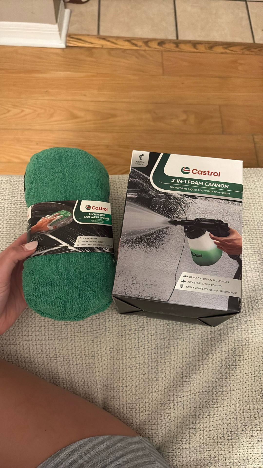 Car Wash Sponge And 2 And 1 Foam Cannon