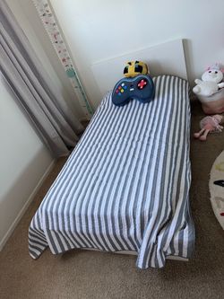 White Twin Bed Frame – $30
