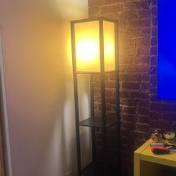  Shelf Floor Lamp with Square Shade