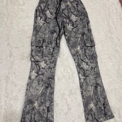 New small joggers sweat pants camo cargo pocket stretchy casual boho