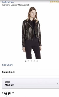 Andrew Marc Women's Leather Moto Jacket