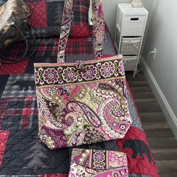 Vera Bradley Purse and Matching Wallet