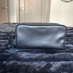 Black Coach Toiletry Bag 