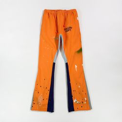 Gallery Dept Lettering Logo Splatter Trousers Mens Orange