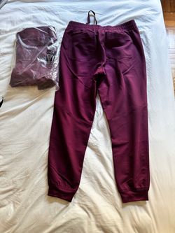 Keswi Women's 5-Pocket Flat Front Jogger Scrub Pants