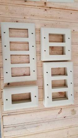 20 beige toggle faceplates