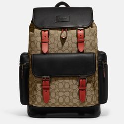 Coach Sprint Backpack In Signature Jacquard