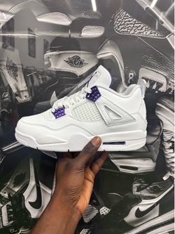 Retro 4 Purple Metallic