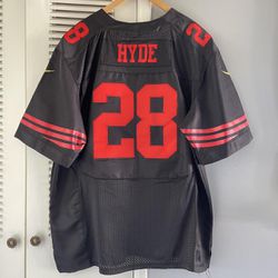 NFL San Francisco 49’ers Carlos Hyde #28 Jersey by Nike Size 56