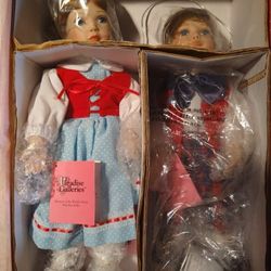 Paradise Galleries Jack & Jill World's Finest Porcelain Dolls 