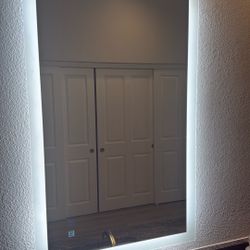LED Anti Fog Bathroom Vanity Mirrors 24” X 40”