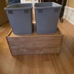 Rev-A-Shelf 32 Quart Double Waste Basket
