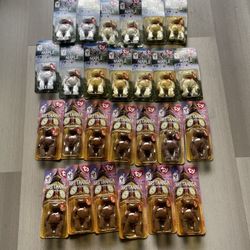 36 Vintage TY bears 
