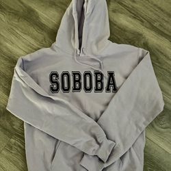 New purple glitter Soboba Tribal Hoodie Sweatshirt  Size Small