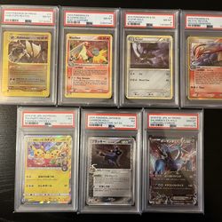 Pokemon Graded Cards Lot Pikachu Umbreon Blaziken Scizor PSA