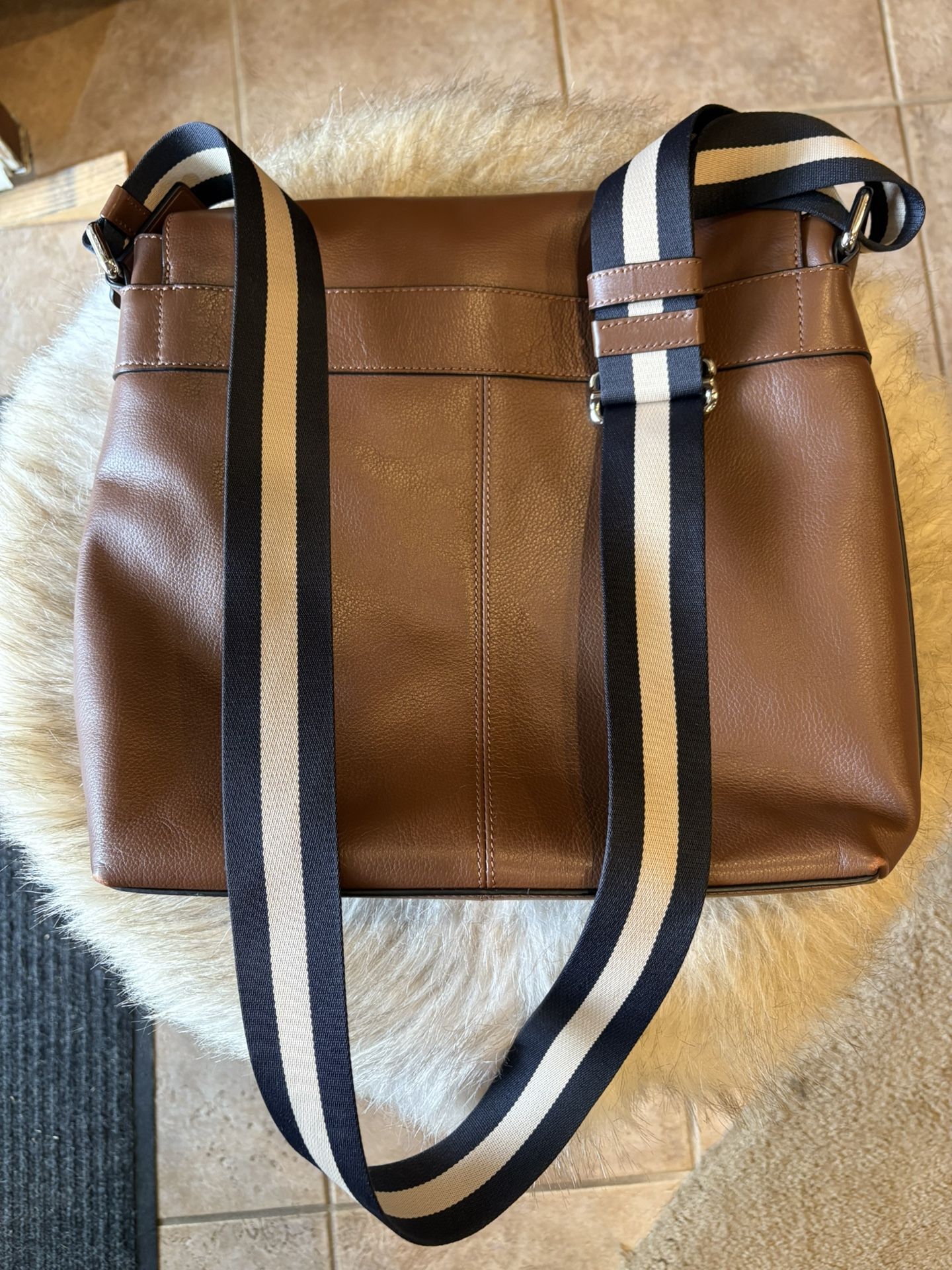 COACH Charles Leather Messenger Bag Shoulder Crossbody Bag Unisex F7236