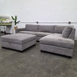Black Friday Sale‼️ Sectional Couch With Ottoman Storage- Free Delivery‼️